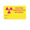 Nevs Labal, Caution Radioactive Material Series Date 1-7/16" x 2-1/4" LR-3 - alternate 1
